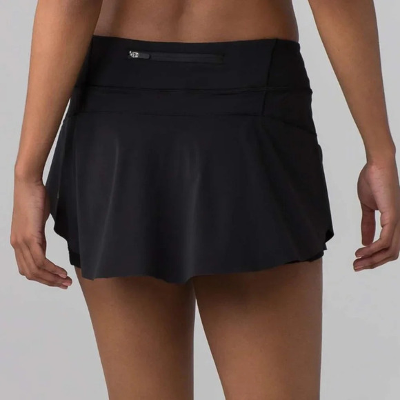 Lululemon Quick Pace Skirt 13" NWT Black Size 10 - Picture 4 of 10